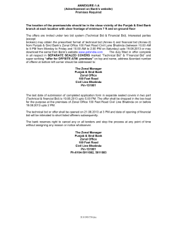 ANNEXURE-1-A (Advertisement on Bank`s website) Premises