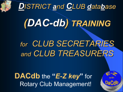 Club Secretary