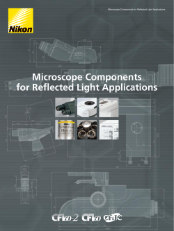 Microscope Components for Reflected Light Applications