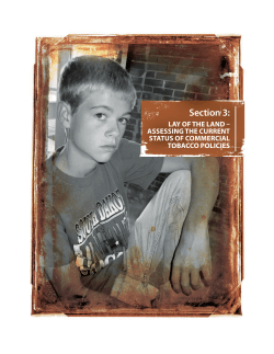 Section 3 - Be Tobacco Free SD