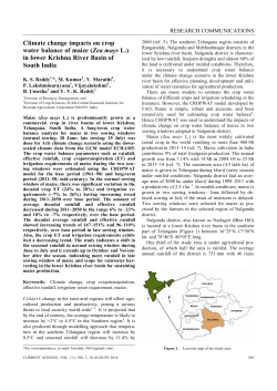Climate change impacts on crop water balance of maize (Zea mays