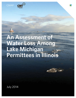 An Assessment of Water Loss Among Lake Michigan Permittees in