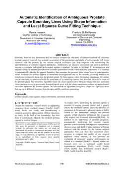 Automatic Identification of Ambiguous Prostate Capsule Boundary