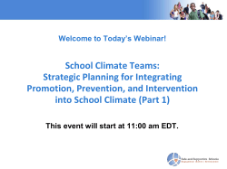 School Climate Teams