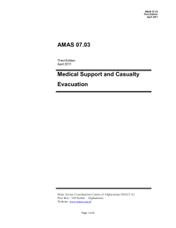 Medical Support and Casualty Evacuation