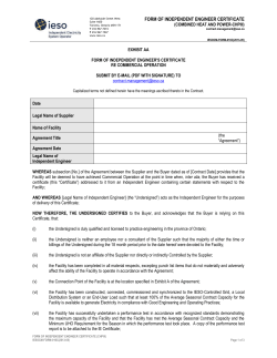 Form-016C CHP III Independent Engineer Certificate