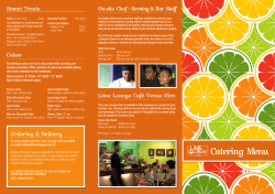 Catering Menu
