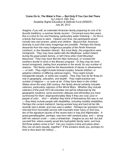 Come On In, The Water`s Fine &mdash; But Only If You Can Get There by