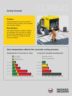 Curing Concept How temperature affects the