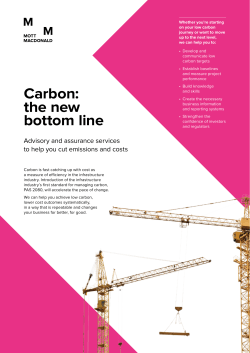 Carbon: the new bottom line