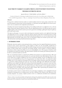 Electricity market-clearing prices and investment - IIT