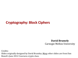 11-crypto-block-ciphers - CMU (ECE)