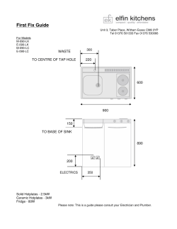 First Fix Guide - Elfin Kitchens