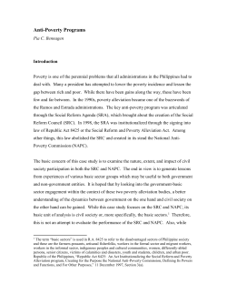 civil society participation in government poverty alleviation programs