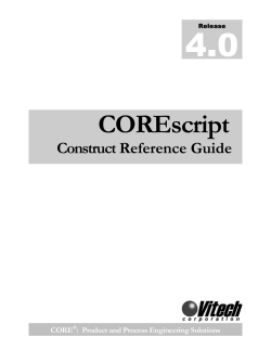 COREscript Constructs