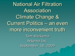 Climate Change and Current Politics