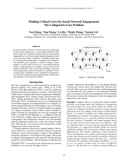 The Collapsed k-Core Problem - Association for the Advancement of