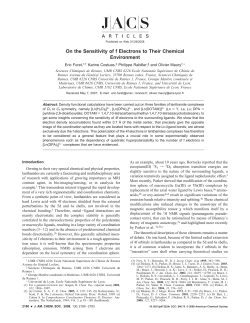 On the Sensitivity of f Electrons to Their Chemical Environment