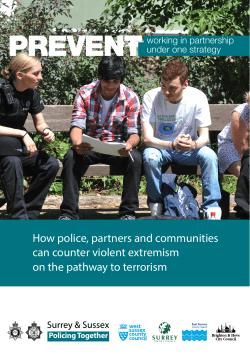 How police, partners and communities can counter violent