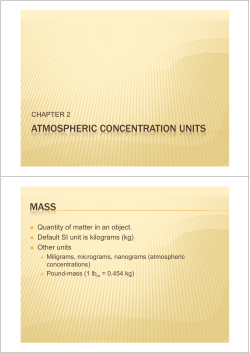 atmospheric concentration units atmospheric concentration