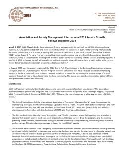ASMI 2015 Service Growth Follows Successful 2014