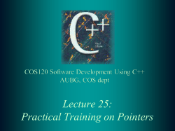 COS120lec25_TrainingPointers