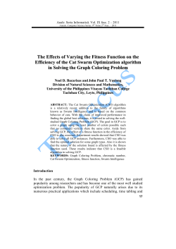 The Effects of Varying the Fitness Function on the Efficiency of the