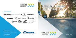EFFICIENT URBAN LIGHT VEHICLES - EU-LIVE