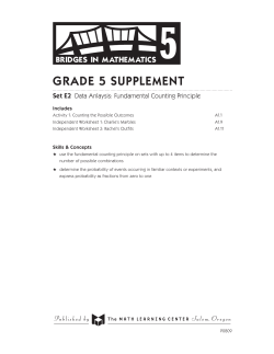 Grade 5 supplement - The Math Learning Center