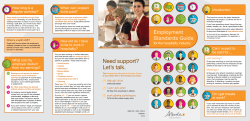 Employment Standards Guide for the hospitality