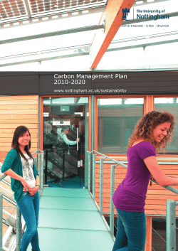 Carbon Management Plan 2011