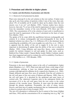 3. Potassium and chloride in higher plants