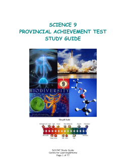 science 9 - FR Haythorne Junior High