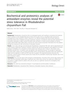 Biochemical and proteomics analyses of antioxidant enzymes reveal