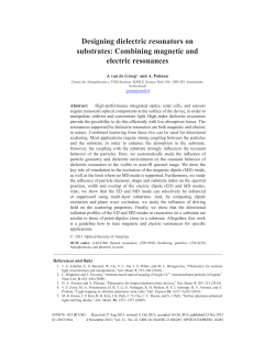 Designing dielectric resonators on substrates