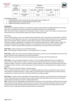 LGCS Attendance - Littleton Green Community School
