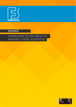 equinix: harnessing social media to engage c-level