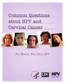 Common Questions about HPV and Cervical