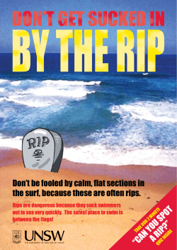 Can you spoT a Rip? - Injury Risk Management Research Centre