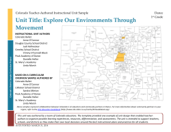 Unit Title: Explore Our Environments Through Movement