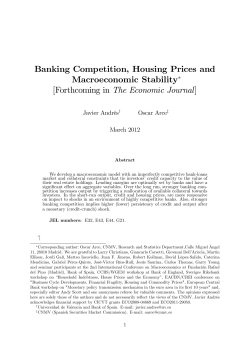 Banking Competition, Housing Prices and Macroeconomic Stability