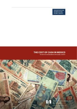the cost of cash in mexico - Fletcher School of Law and Diplomacy