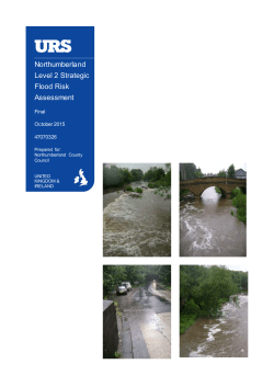 Northumberland Level 2 Strategic Flood Risk Assessment