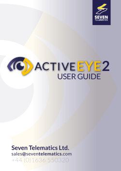 user guide - Seven Telematics