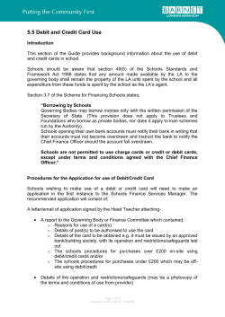 5.5 - The Use of Debit and Credit Cards