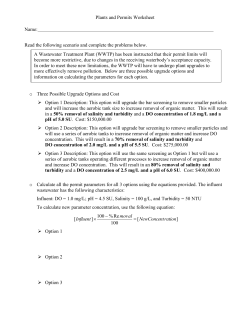Plants and Permits Worksheet Name: Read the following