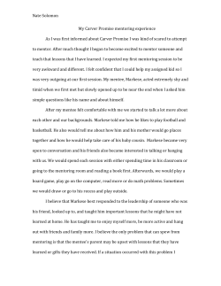 carver promise essay