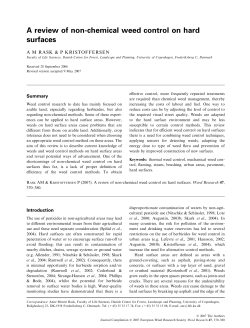A review of non-chemical weed control on hard surfaces