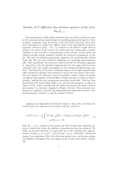 Section 18.5 :Effective two-electron systems of the form