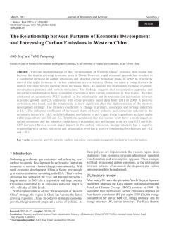 The Relationship between Patterns of Economic Development and